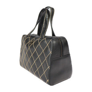 Chanel Black Wild Stitch Coco Mark Mini